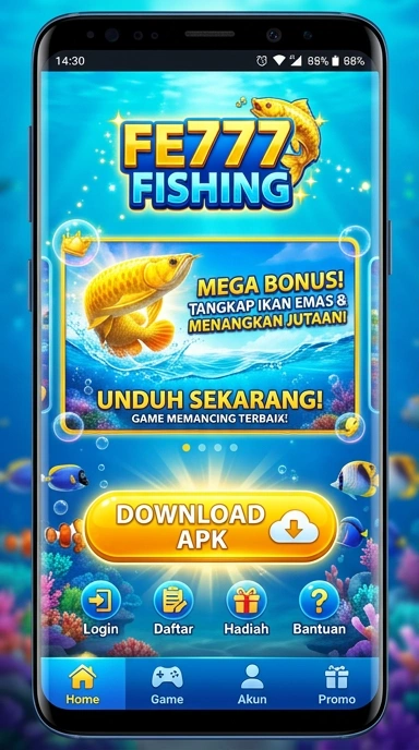Layar utama fe777 — antarmuka bersih setelah instalasi